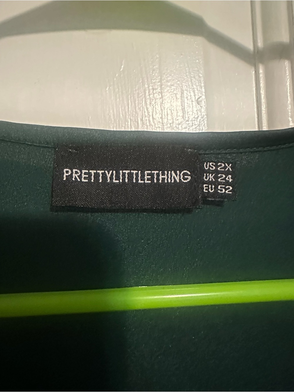 PrettyLittleThing Emerald Green Midi Dress